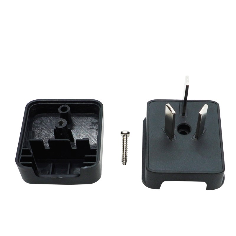 两脚转三插转换插头 嵌入式 电烙铁理发器转换器  2变3防水转换