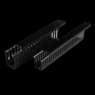 60x8 3035 pvc工业线槽控制柜阻燃方形走线理黑色行线槽2F5