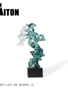 酒店大堂创意抽象雕塑艺术品摆件样板间会所室内玄关客厅装饰摆设