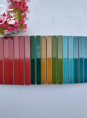 网红长条筷子陶瓷马赛克卫生间浴室厨房复古背景墙砖蓝色渐变瓷砖