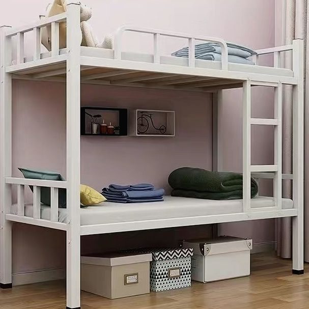 上下铺铁架床铁艺高低床二层成年人员工宿舍学生公寓铁床双层加厚