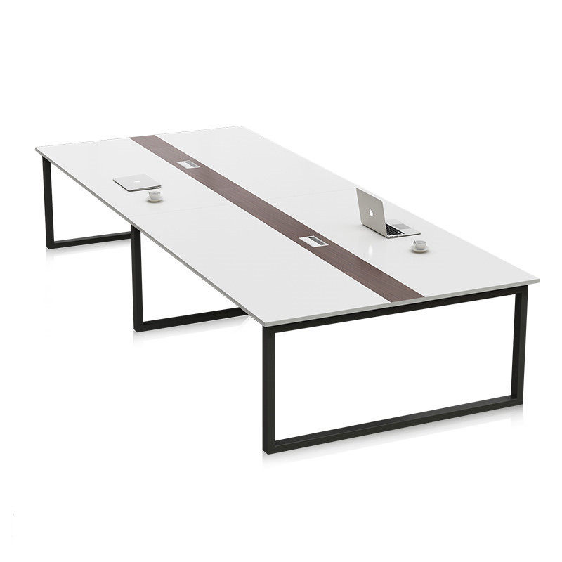 中大型会议桌简约现代长条桌办公室洽谈桌会议室会议桌椅组合天津