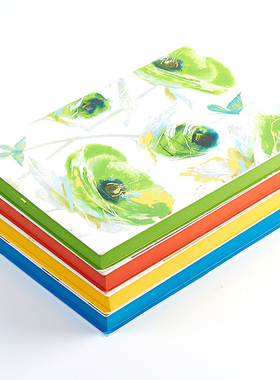 bowen博文25906/36906创意国画水墨花时尚笔记本PU皮面商务印花朵