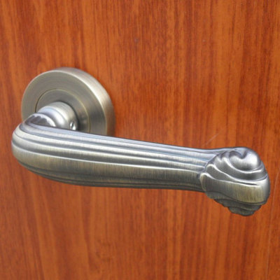 德国鸿瀛青古铜隐形门拉手 欧式明装拉手 仿古背景墙暗门单面把手