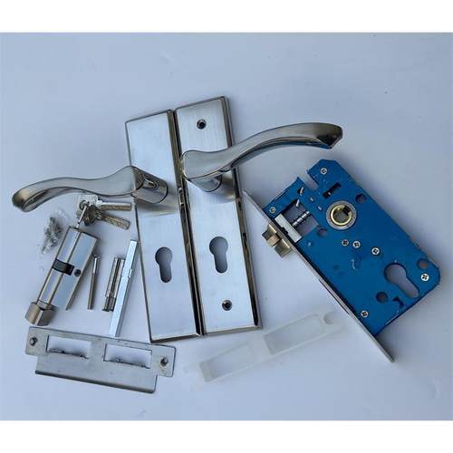 不锈钢.厚室内门实木门锁三叉静音门锁家用内门通用型