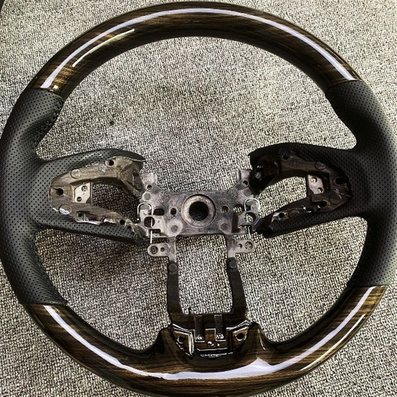 适用于本田CRV13-u22款皓影凌派冠道桃木方向盘盘改装