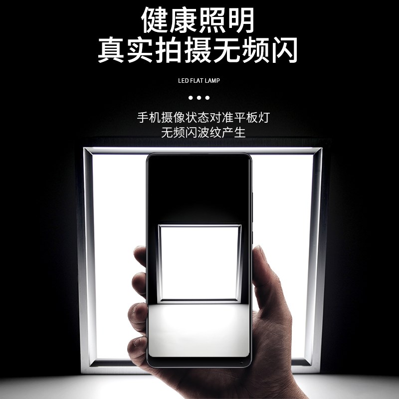 集成吊顶led灯 厨房卫生间灯铝扣板嵌入式30x30x60x300x600面板灯