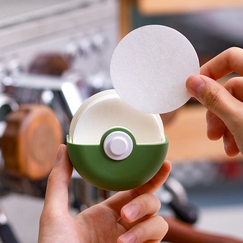 咖啡滤纸收纳盒壁挂冲煮头滤网收纳架翻盖收纳箱