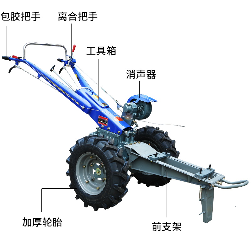 常州手扶东风型15p1农用手扶拖拉机底盘链条齿轮传动