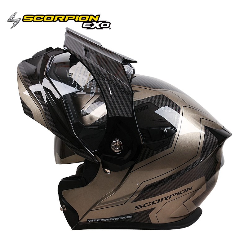 SCORPdION AT950蝎子头盔拉力旅行盔揭面盔多功能摩托车头盔机车