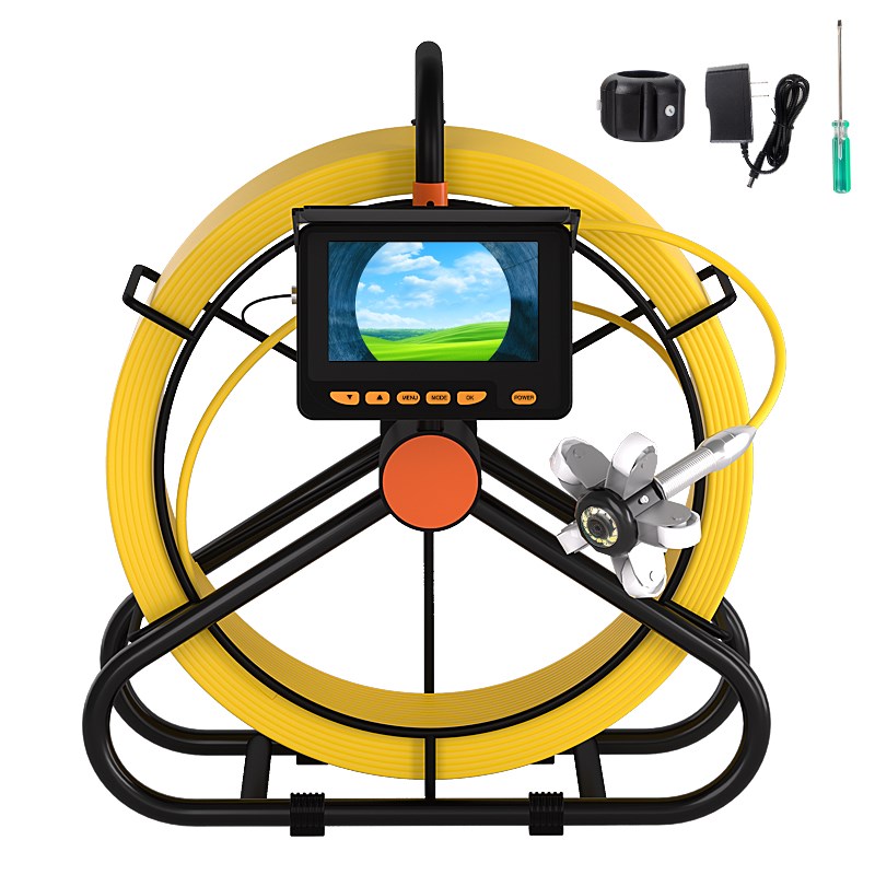 防水夜视工业管道内窥镜可视高清摄像头市政下水管道视频探测配件