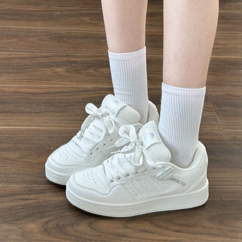 女童小众原创多巴胺小白鞋女2024年夏季新款防滑休闲学生面包鞋子