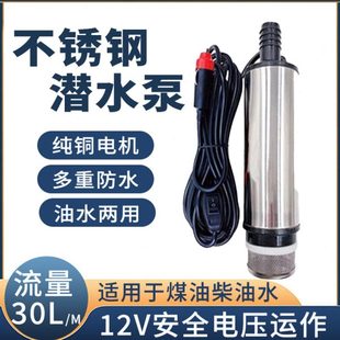 小型水泵家用柴油泵电动抽油泵加12v24V220伏农用浇菜神器浇水机