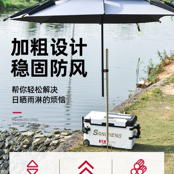 钓鱼伞配件大全下杆加厚中杆万向节钓伞地插通用万向连接器固定器