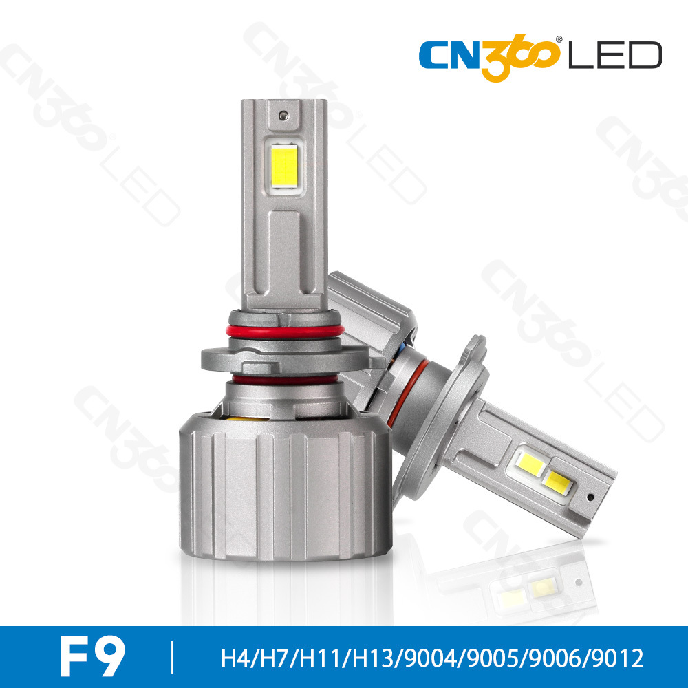 CN360 F9款180W汽车led大灯大功率双铜管LED车灯H4H7H11远近光灯