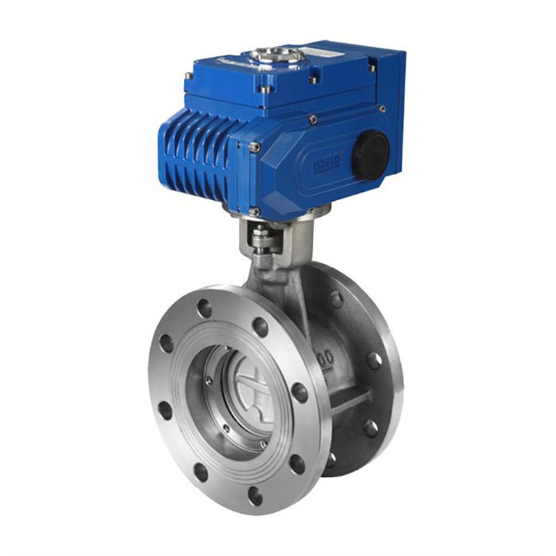 不锈钢硬密封电动法兰蝶阀D943H防爆开关调节高温导热油蒸汽蝶阀