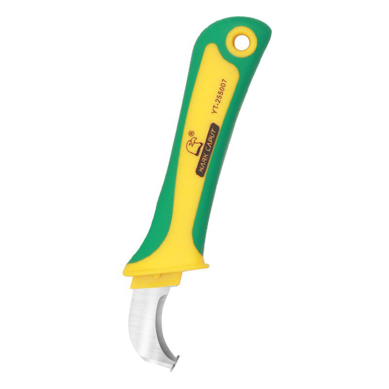 多功能不锈钢电工刀专用电缆剥皮剥线刀折叠特殊钢弯刃直刃剥线皮