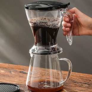 聪明杯免滤纸带开关不锈钢过滤网茶滤泡茶 手冲咖啡过滤器漏斗日式