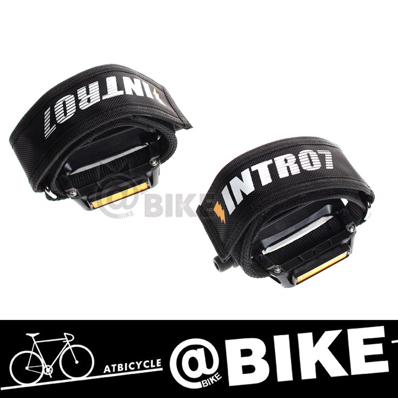 Intro7绑带踏板死苍蝇赛车动作踏I板自行车绑带脚套狗嘴脚套