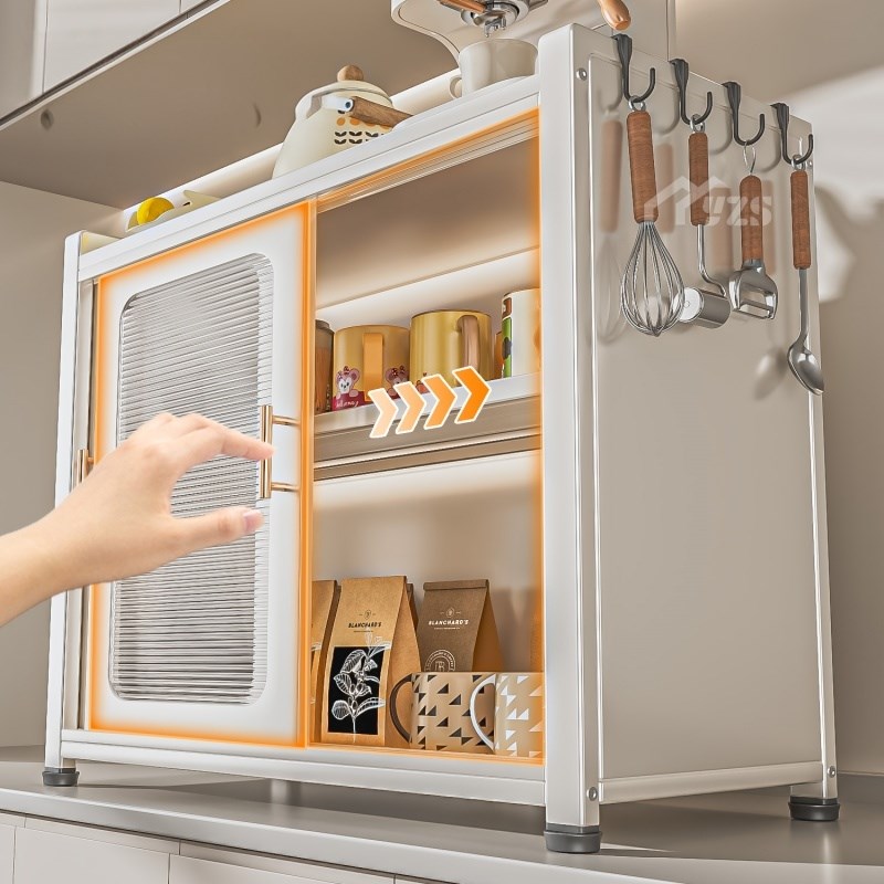 防尘杯子收纳置物架家用水杯咖啡杯茶具茶杯收纳柜V多功能置物架