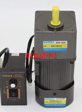 HOULE豪力40W齿轮调速电机/减速电机5IK40RGN/5GN-3K-120K调速器