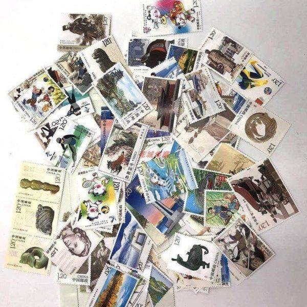 寄信邮票120分1.2元邮票 20枚图案不重复可邮寄信邮票 带荧光保真