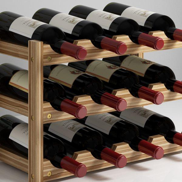 家用实木红酒架摆件收纳架葡萄酒瓶置物架子酒柜酒格红酒柜展示架,住宅家具,酒架,淘宝优惠券,粉丝福利购,淘宝优惠卷