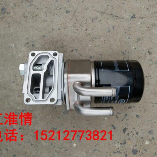 江淮汽车轻卡配件 4DA1帅铃骏铃发动机机油滤清器总成 机油冷却器