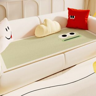 搞怪卡通直排沙发垫子四季通用皮沙发套罩盖布巾多尼尔榻榻米坐垫