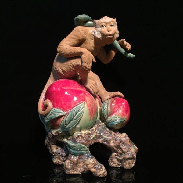 石湾公仔陶瓷猴年生肖创意家居客厅电视柜摆件齐天大圣工艺送礼品,家居饰品,装饰摆件,淘宝优惠券,粉丝福利购,淘宝优惠卷