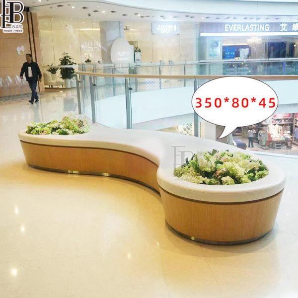 玻璃钢树池座椅公共景观商场创意花坛异形户外公园仿木纹花盆坐凳,商业/办公家具,等候椅系列,淘宝优惠券,粉丝福利购,淘宝优惠卷