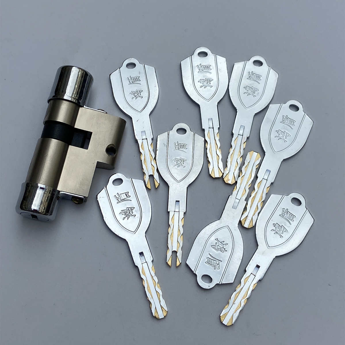 新 偏保德孔锁芯芯锁c级u通用型芯锡纸防锁芯芯圆头 异型6锁锁