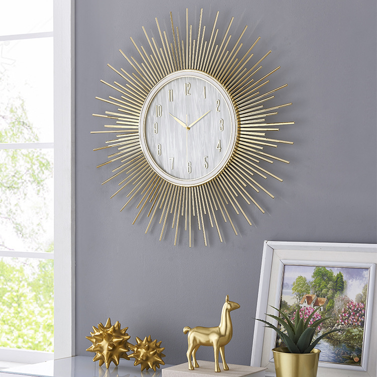 2023新款轻奢家用创意挂钟客厅现代大气装饰钟表网红简约挂墙时钟