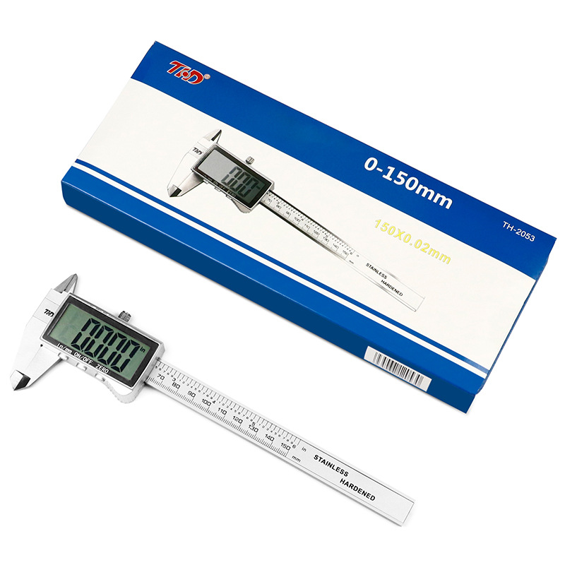游标卡尺高精度数显工业级家用型文玩高深度宽屏电子卡尺0-150mm