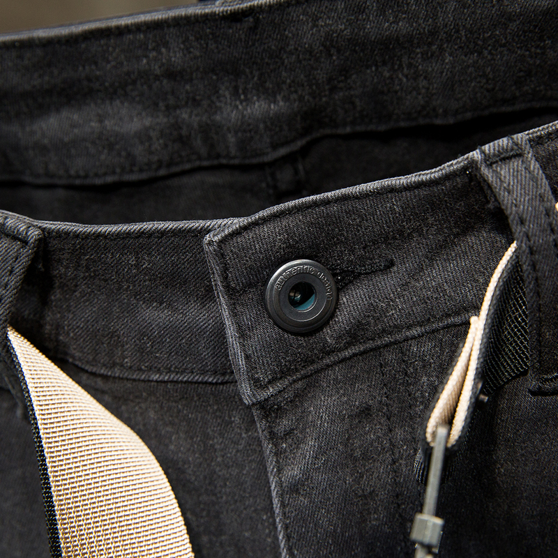 斜插袋牛仔裤男2023年新款弹力修身小脚百搭黑灰秋季水洗青年长裤