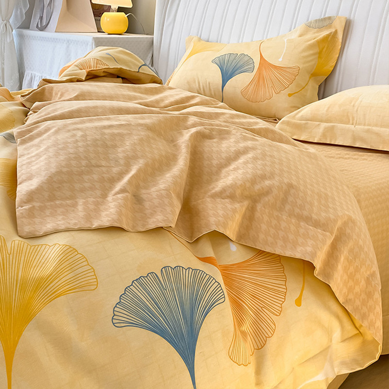 单被套150x200被罩三件套全棉磨毛加厚K被罩1.5m宿舍被套单件