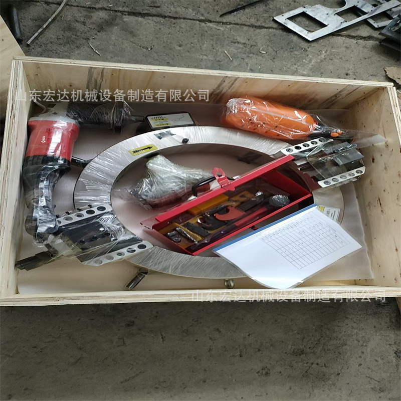 内涨式电动管道坡口机 不锈钢圆管倒角机平口钢管 铣边机手持式