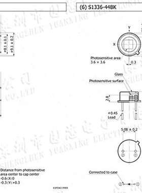S1336-44BQ S1336-44BK 硅光电二极管 波长960nm 低电容 原装进口