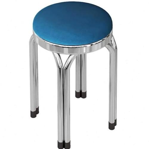 不锈钢凳子可叠放凳子餐厅椅子加厚家用现代简约软包圆凳矮凳板凳