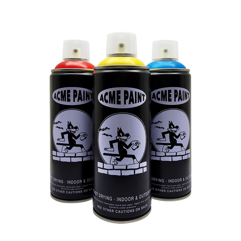 ACME亮光街头涂鸦手绘壁画手摇自喷漆黑色彩色丙烯配方快干艺术漆
