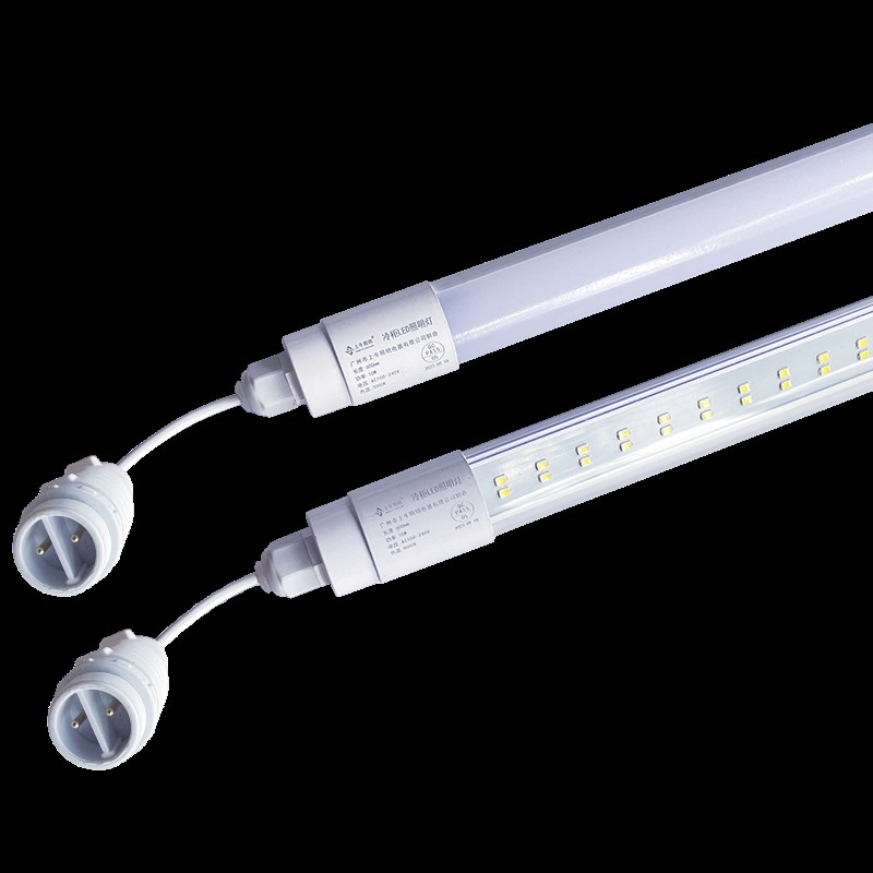 220V松下冷链海尔风幕柜专用灯条T8圆管排酸柜新国标灯管M16接口