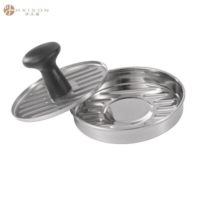 304不锈钢汉堡压肉板 圆形压肉器压饼器汉堡压饼模具burger press