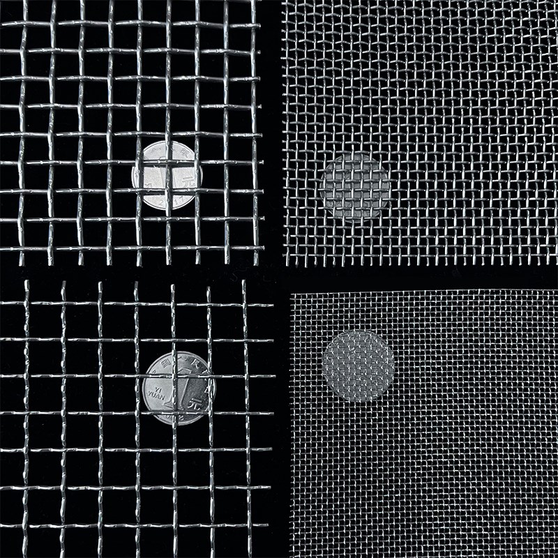 304不锈钢网筛网轧花网方格筛网格栅网钢丝网片编织网过滤网丝网