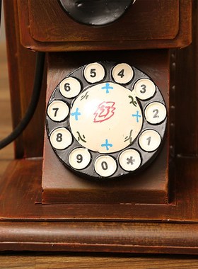 创意怀旧装饰品老式复古听筒电话机模型道具酒吧餐厅店铺墙饰壁饰