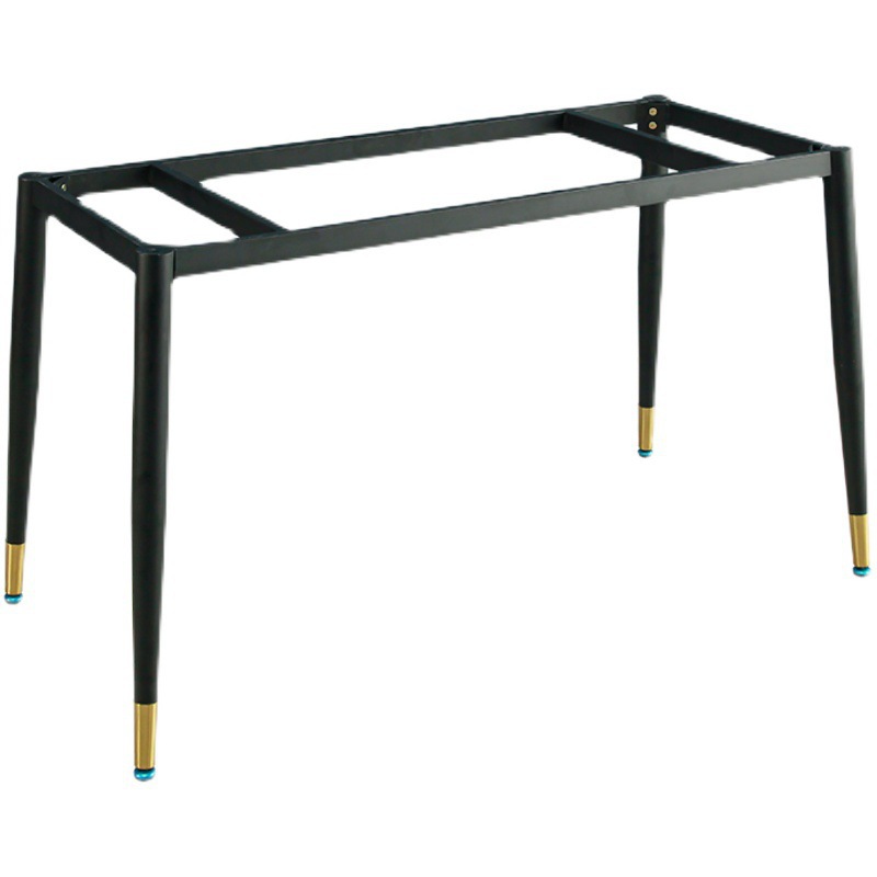 现代简约铁艺桌腿支架不锈钢餐桌腿岩板大理石茶台桌金属支架