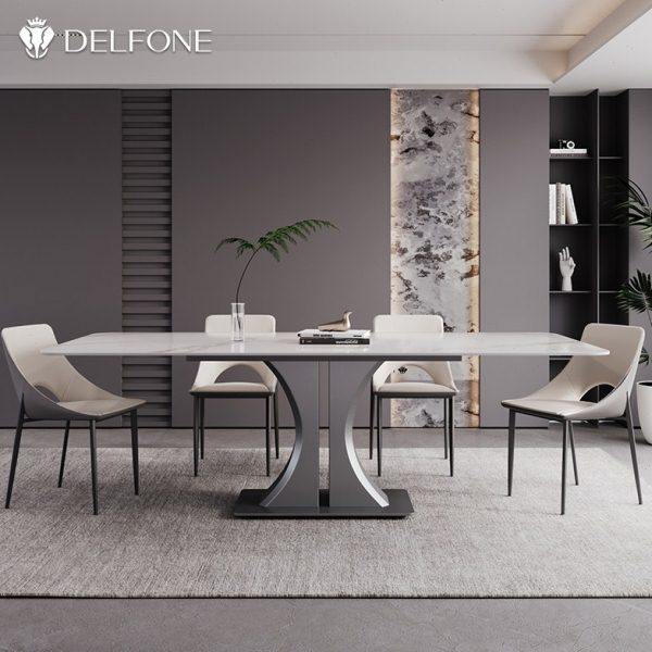 德利丰岩板餐桌椅2024年新款客厅餐厅长方形高端饭桌家用简约现代,住宅家具,岩板餐桌,淘宝优惠券,粉丝福利购,淘宝优惠卷