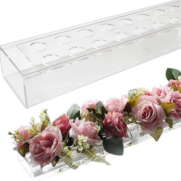 亚力克矩形花盒水培插花盒装饰盒桌面装饰花瓶餐厅餐桌透明花瓶,家居饰品,餐桌花艺,淘宝优惠券,粉丝福利购,淘宝优惠卷