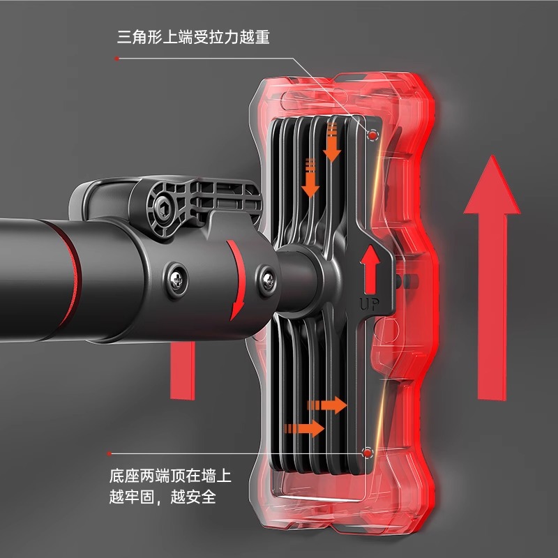 单杠家用室内健身器材家庭儿童运动免打孔吊环门上单杆引体向上器