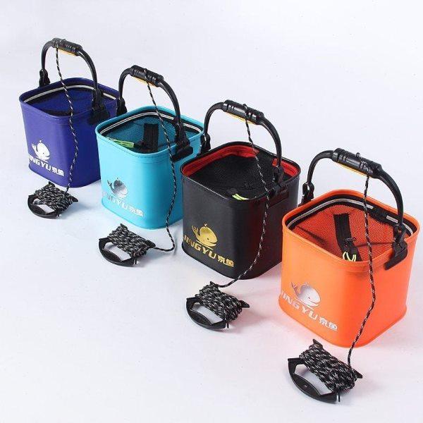 京鱼加厚EVA打水桶方形折叠钓鱼活鱼桶带绳小鱼桶垂钓鱼护桶包邮,户外/登山/野营/旅行用品,打水桶,淘宝优惠券,粉丝福利购,淘宝优惠卷