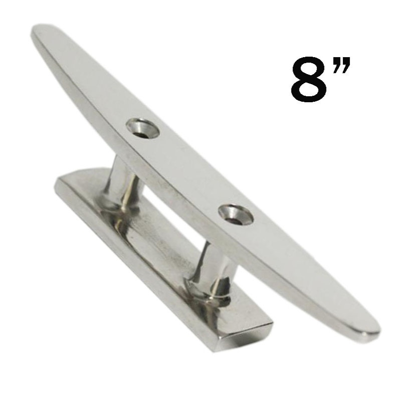 1个船用五金连体索栓8寸200x23x45.2mm不锈钢用于船用船甲板绳系